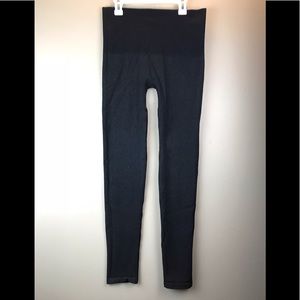 M Rena Thick Black and Gray Leggings